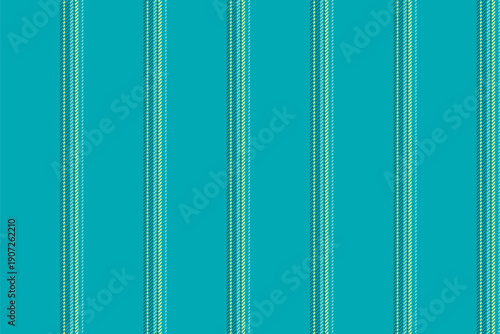 Koodle lines fabric stripe, complexity texture vector pattern. Vktoberfest seamless vertical background textile in cyan and teal colors.