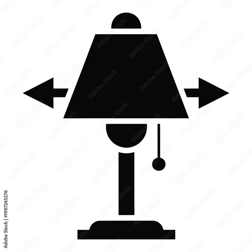 Obraz premium Black and white of a fire hydrant with directional arrows monochrome symbol des