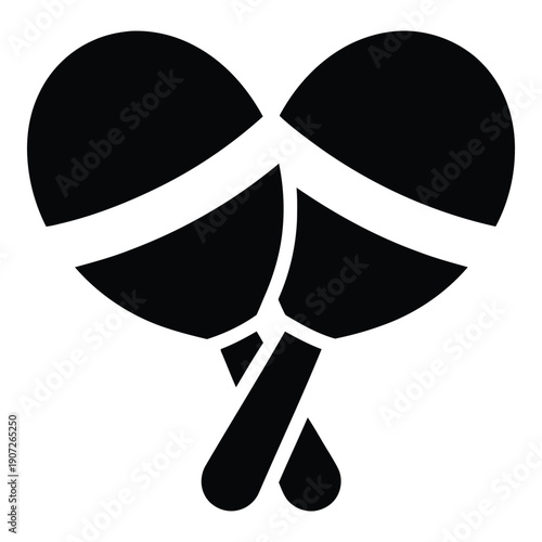 Black and white minimalist table tennis paddle ping pong racket de