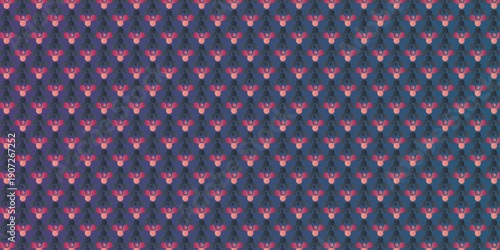 Seamless background with blue metaballs, abstract geometric shapes . Connected figures of liquid molecules. Minimalistic abstract shape.