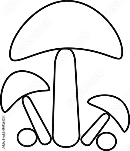 vector illustration of a mushroom