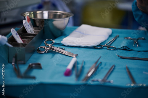Surgical Instrument Table in Hospital