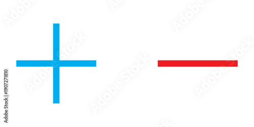 Plus, minus, multiply, divide, and equal sign icon design set, showcasing clean mathematical symbol icons for arithmetic, education, calculators, and digital interface design.