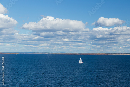 Sailing boat on the sea