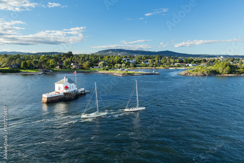 Oslofjord during a sunny summer day