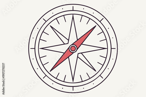 Simple Compass Illustration