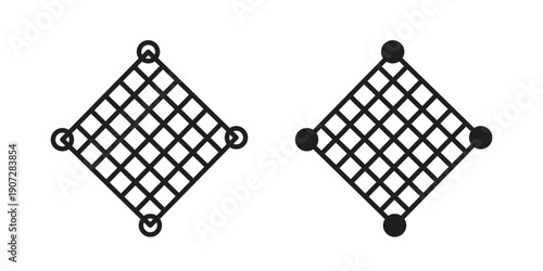 Fotografía Mosquito net icon. Outline and flat icons collection. EPS10