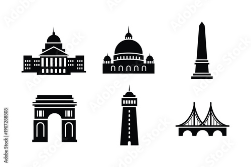 Famous Landmarks and Architecture Icons