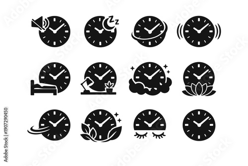Office vector second simple icon generation silent environment mechanism image timepiece clock