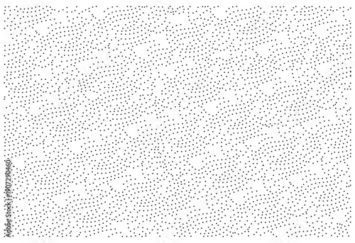 Black and white stipple pattern vector background with random dots. Ideal for minimalist textures, abstract wallpaper, fashion prints, and web design. High quality EPS 10 file format