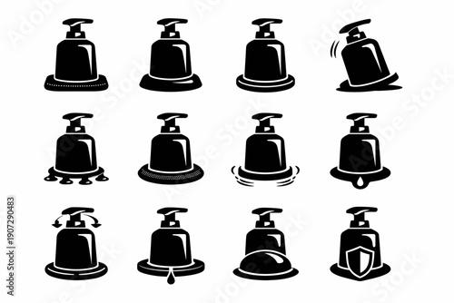 Spill icon feature stable design image vector hygiene simple generation placement prevention