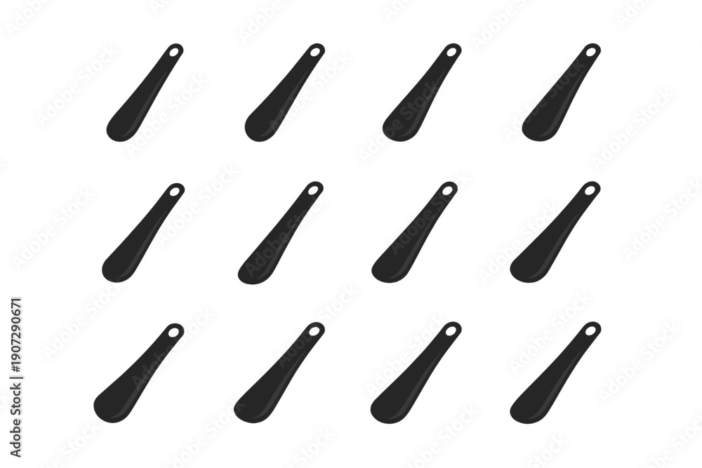 Obraz premium Vector generation icon shoe solid black simple design form balanced image rounded