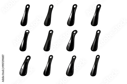 Shoe simple style vector usability lifter maintenance horn durable icon finish icons