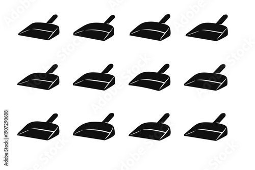 Pickup simple flat beveled image vector detail scoop generation efficient edge icon