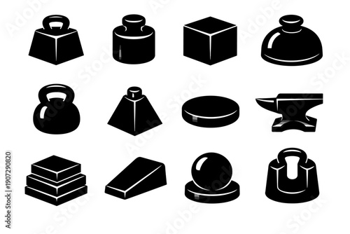Image strong holder symbol icon paper generation weight concept solid simple force