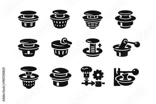 Image pop insert filter icons vector toggle simple cap unit drain generation