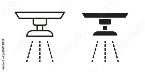 Sprinkler icon. Outline and flat icons collection. EPS10