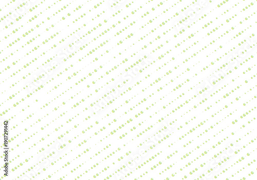 Fresh Green Dot Pattern with Glossy Bubbles and Transparent Background