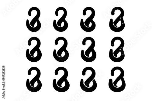 Variation design generation tactile edge simple features icon contour vector detail rounded