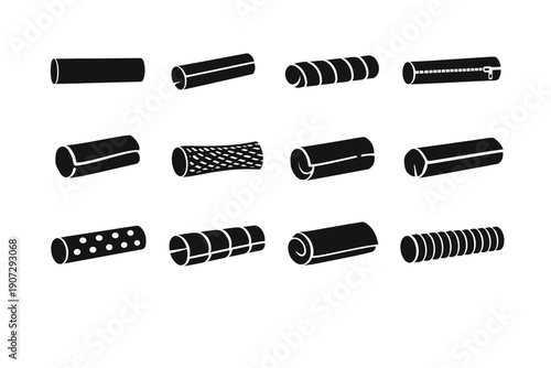 Sleeve generation set straight silhouettes cover proportions balanced simple icon cable image