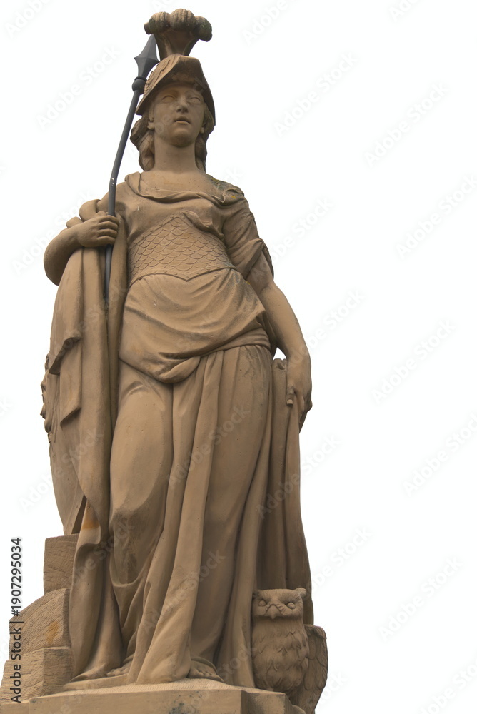 Fototapeta premium the statue of a woman with spear