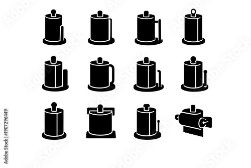 Modern vector interior calm generation image holder simple kitchen decor contemporary icon