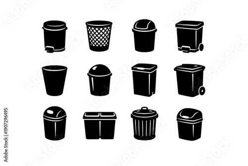 Vector image waste everyday simple icon bathroom icons can generation concept bedroom