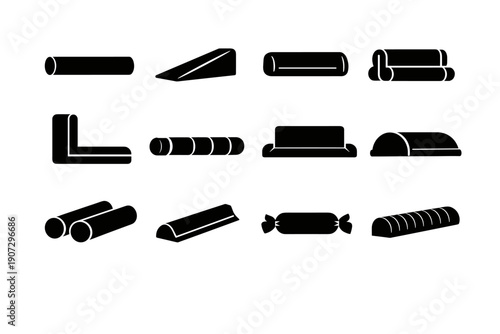 Abstract home geometry simple minimal icon filled clean barrier vector generation image