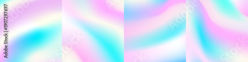 Candy cotton backgound collection holographic for decoration, birthday, greeting card, banner, flyer, social media post