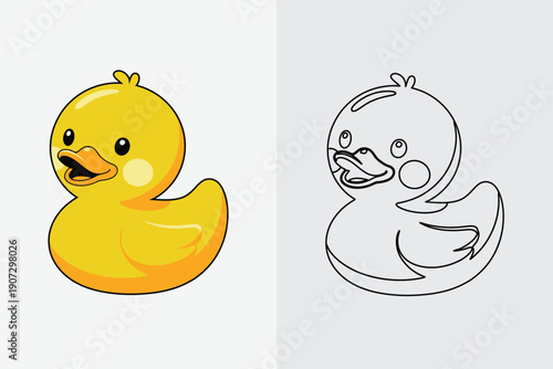 Partial view of a bright yellow circle with a black outline