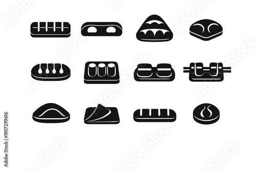 Form vector cable clean geometry icon simple image setup adhesive mounting surface