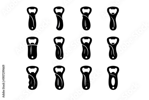 Bar vector simple icon generation practical bottle form handle curved aid refined