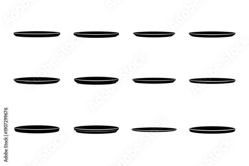 Icon vector compact generation image plate simple pot tray modern thin slim