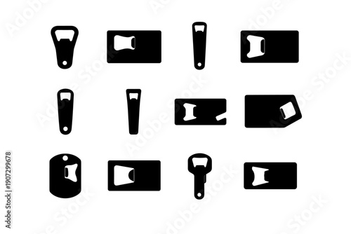 Profile simple opener helper thin discreet minimalist generation image modern icon design