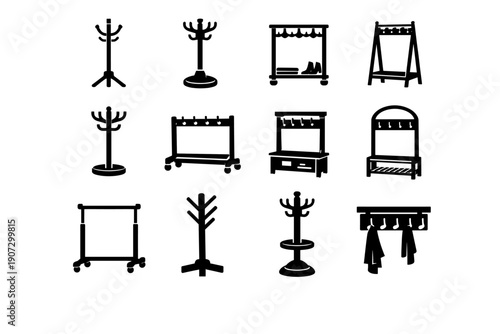 Lasting generation solid use icon hallway image longevity vector durability rack coat