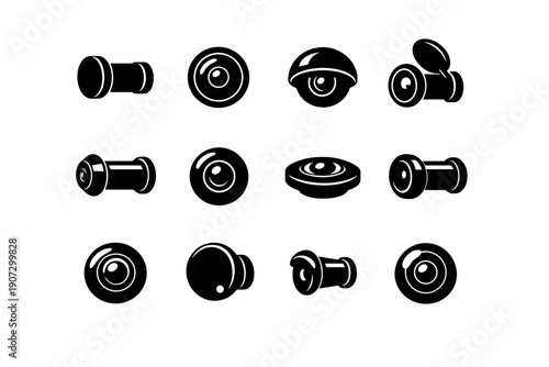 Form simple icon tool image compact clean optic hardware entry vector security