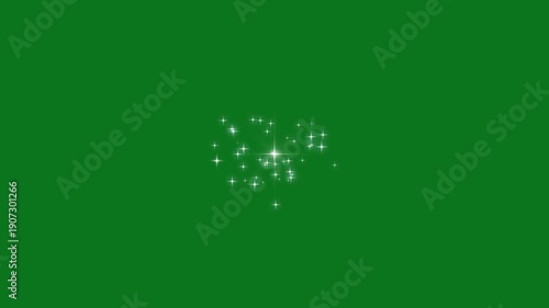 Wallpaper Mural 4k sparkle stars animation shining in night sky, cartoon twinkle effect, blinking white doodles, glowing star, 2d star sparkle vector on green screen, magic flash or glitter motion explosion effect. Torontodigital.ca