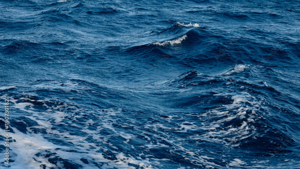 Naklejka premium Sea wave texture, abstract wave pattern