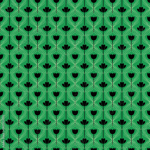 Tropical Fruits & Leaves Scatter (watermelons, pineapples, berries, palm leaves in vibrant fruity repeat)