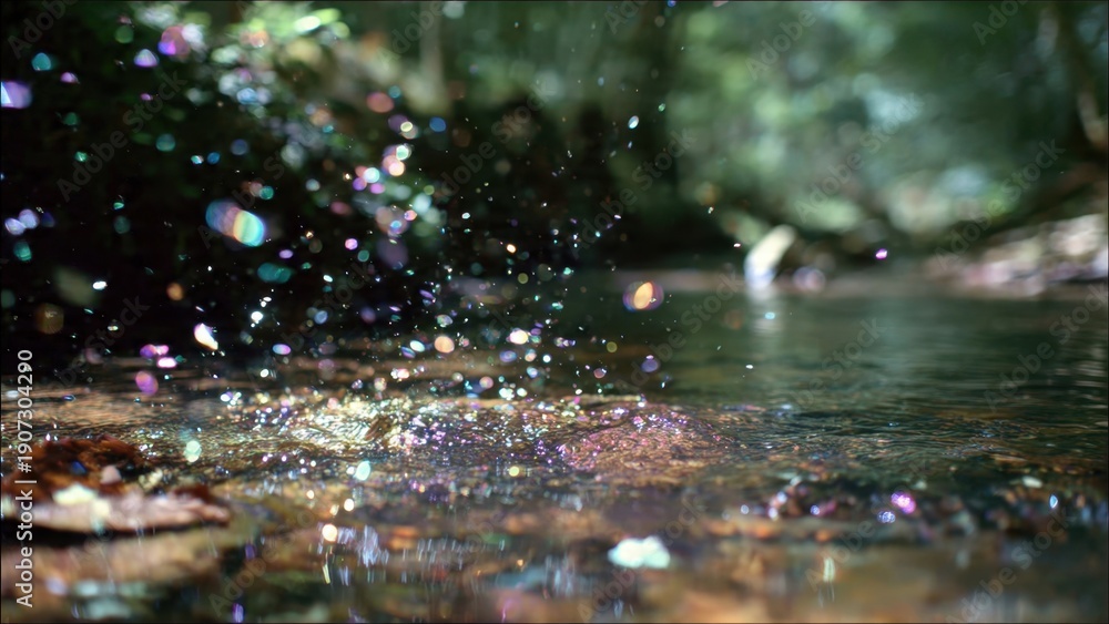Fototapeta premium Enchanted Forest: Water Sprites Dancing