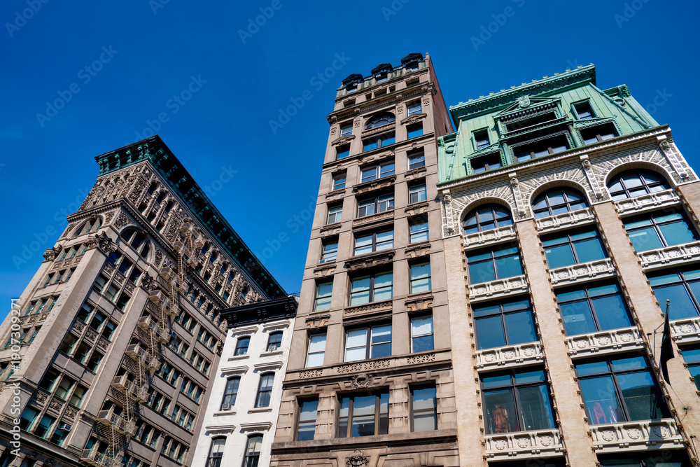Fototapeta premium Urban Manhattan building representing New York City architecture and city life