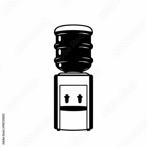 water dispenser icon silhouette icon clean vector