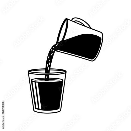 vector illustration of a drink