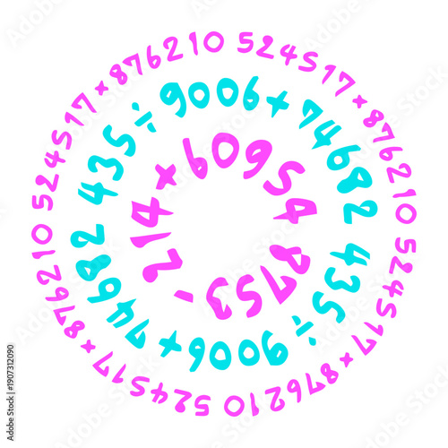 number circle pattern