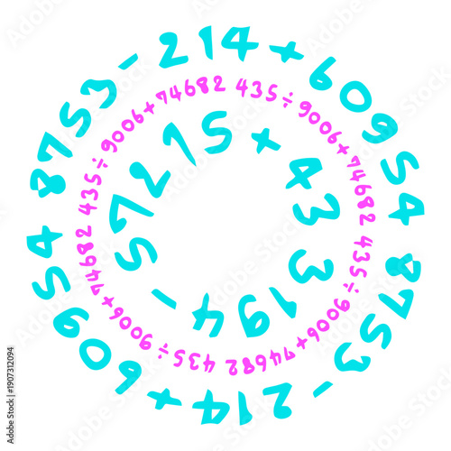 number circle pattern