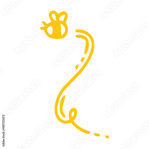 bee flying line