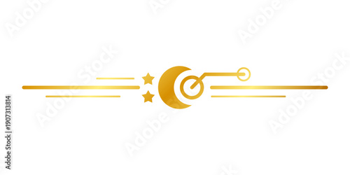 golden moon art divider