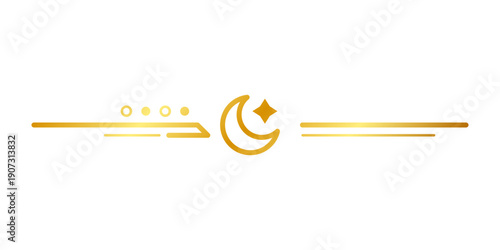 golden moon art divider