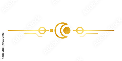 golden moon art divider