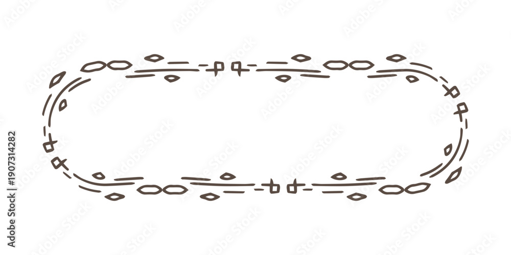 Obraz premium hand drawn tag